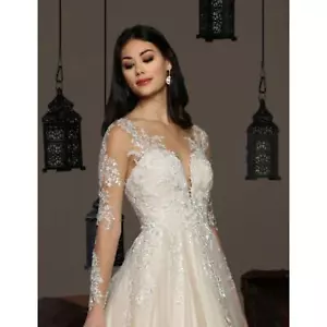 NWT Cristiano Lucci Wedding Gown | Ivory and Nude | Size 20 | Never Altered - Picture 1 of 8