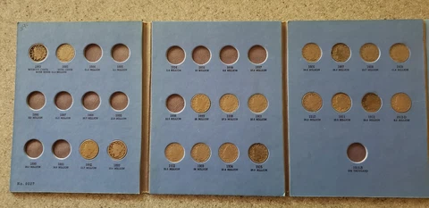 LIBERTY HEAD NICKELS 1883-1913, In Whitman Folder ~ 19 PCS, Includes Both 1883's Cover