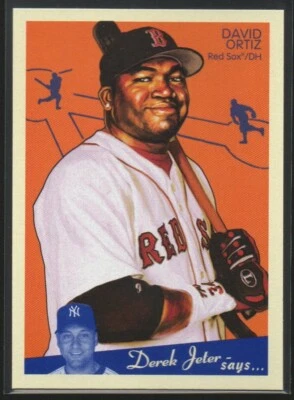 David Ortiz 2008 Upper Deck Goudey #22 Boston Red Sox (Derek Jeter) #4 Foto 1 de 2