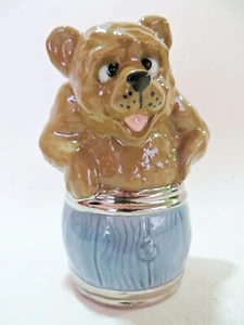 WADE PORCELAIN 'BEAR IN A BARREL' FIGURE/ORNAMENT. 8cm. PERFECT. - Picture 1 of 5