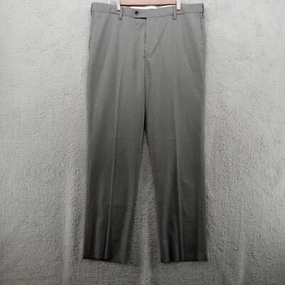 Arrow Pants Mens 38 Grey Smart Fit Autoflex Straight Leg Adjustable Waist - Image 1 of 4