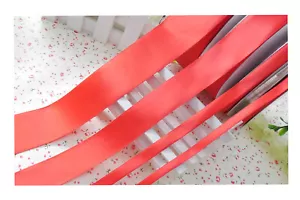 Nastro arricciacapelli poliestere bianco rosso avorio 1/4" 3/8" 1/2" 7/8" 1,5" rotolo 50/100 yd - Foto 1 di 6
