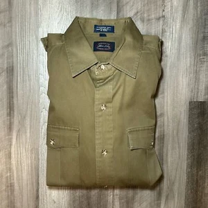 Allen & Solly Vintage Weathered Twill Long Sleeve Button Down - Large - Picture 1 of 8