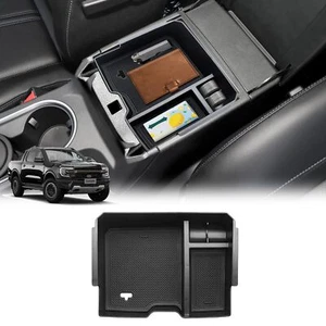 Center Console Armrest Storage Box Tray Organizer Fits For Ford Ranger 2023 2024 - Picture 1 of 12