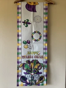 Happy Mardi Gras Table Runner, Mardi Grass Table Runner - Picture 1 of 7