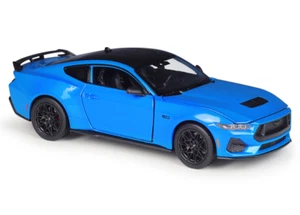 ZD WELLY 1:25 2024 Mustang GT Racing Sports Coupe Model Diecast Metal Car BN - Picture 1 of 16