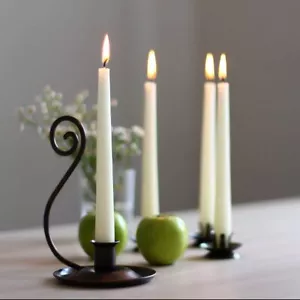 Tapered Dinner Candles Romantic Home Party Church Bistro - Drip Smoke Odour Free - Picture 1 of 12
