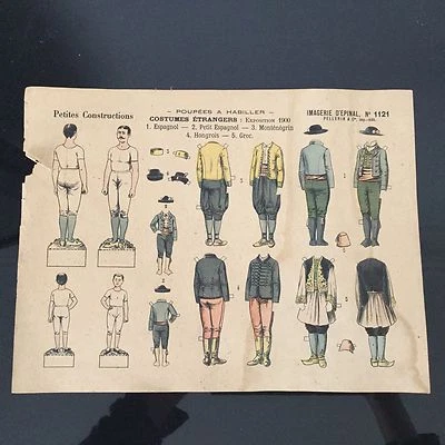 Imágenes Epinal Disfraces Húngaro Griego Montenegro Exposición Universal 1900 - Imagen 1 de 2