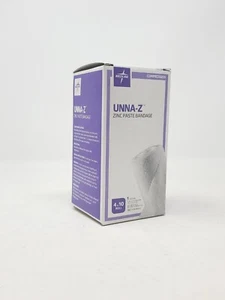2 MEDLINE UNNA-Z STRETCH ELASTIC ZINC OXIDE BANDAGES 4 IN x 10 YD EXP 9/2027 - Picture 1 of 4