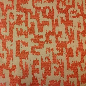 Anna French All Over Abstract Upholstery Fabric- Slavisa/Orange 4.10 yd #AW26124 - Picture 1 of 3