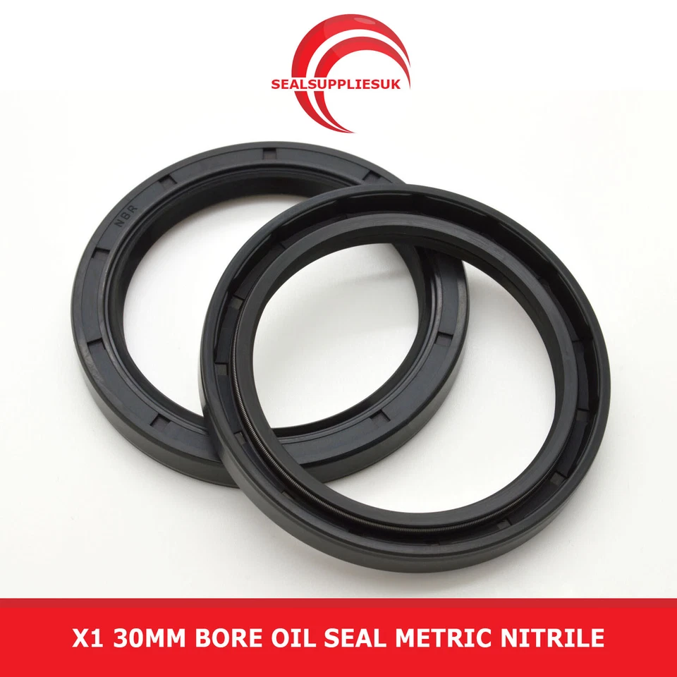 SEALSUPPLIESUK X1 30MM Bore Oil Seal Metric Nitrile NBR R23 Double Lip