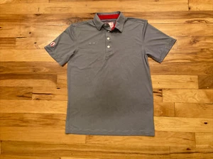 Chick-fil-A Oobe Team Style Short Sleeve Blue Stripe Work Polo Shirt Mens Small - Picture 1 of 10