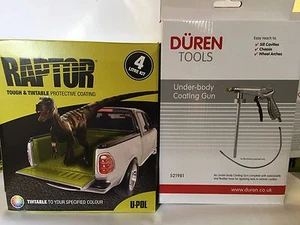 UPOL Raptor TINTABLE Tough Urethene Coating Truck Bed Liner +Underbody Spray Gun - Picture 1 of 1