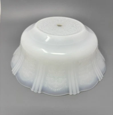 Macbeth Evans American Sweetheart Monax 8 1/2" Bowl Made Into Lampshade Fixture - Image 1 of 4