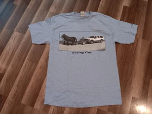 Vintage "saving gas" by Paul Stanton T Shirt Mens M Size T shirt NEW - Picture 1 of 12