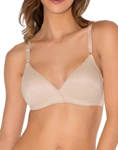 NWT Fruit of the Loom Women’s Lightly Lined Wire-free Bra Sand (36C) - Picture 1 of 8