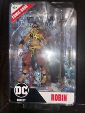 McFarlane   ROBIN  FIGHTING THE FROZEN  COMIC PAGE and  7  Action Figure NEW