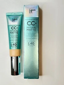 IT COSMETICS CC+ NATURAL MATTE FULL COVERAGE CREAM BROAD SPECTRUM SPF 40 - Picture 1 of 15