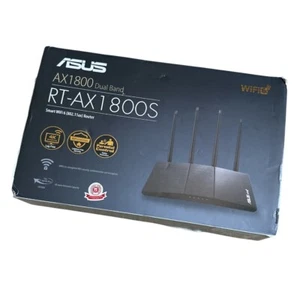 ASUS RT-AX1800S Dual Band WiFi 6 Extendable Router - Bild 1 von 6
