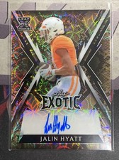 2023 Leaf Exotic JALIN HYATT RC AUTO SNAKE #d 7/7 NY GIANTS Rookie