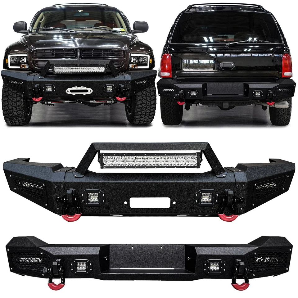 Vijay For 1997-2004 Dodge Durango Front or Rear Bumper with Aluminum LED Lights - Image 1 of 4