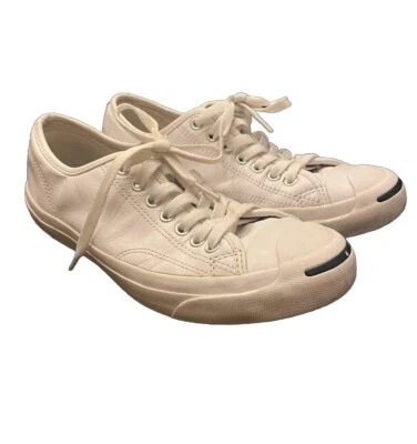 Zapatillas bajas Converse Jack Purcell de cuero blanco para mujer’s 9/hombre’s 7 informales Foto 1 de 4
