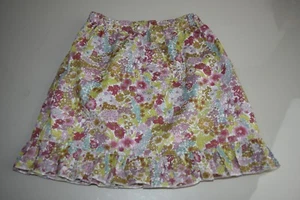 NEW Oscar de la Renta Girls Pull up Skirt Mauve Flower Ruffle 4 Y - Picture 1 of 6