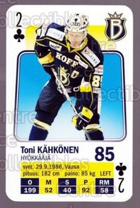 2011-12 Finnish SM LIIGA Playing Card #41 Toni Kahkonen