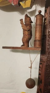 Vintage Volkskunst Holz Whirligig GRIZZLYBÄR - Bild 1 von 12