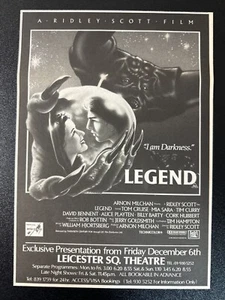 LEGEND - TOM CRUISE | 1985 MAGAZINE ADVERT 7x11" [F3-6] - Bild 1 von 1