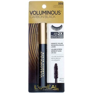 4 Pack L'Oreal Paris Voluminous Original Mascara, Carbon Black 335, 0.28 fl oz - Picture 1 of 2