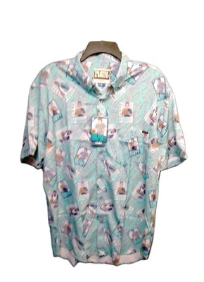 RSVLTS & The Office Series 5 Casual Dress Shirt Extra Large Basketball Cards NWT - Image 1 of 4