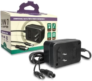 TOMEE 3-in-1 Universal AC Power Adapter - Brand new - NES, SNES, Genesis - Picture 1 of 3
