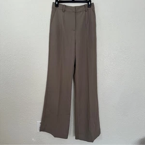 NWT BOA Because of Alice Relaxed Straight Leg Trousers In Oak Brown Medium - Picture 1 of 5