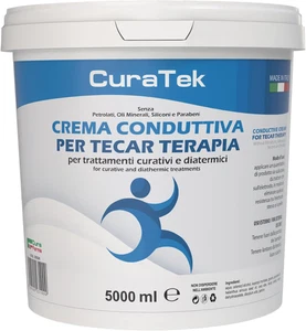 Curatek - Crema Conduttiva Tecar, Diatermia E Fisioterapia, 5L, Fluida E Idratan - Foto 1 di 12