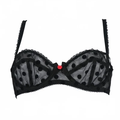 Sujetador Agent Provocateur L'Agent 'Rosalyn' a lunares balcón talla AU10B EU70B US32B Foto 1 de 4