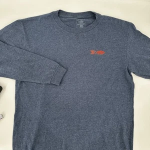 AFTCO Youth Large Long Sleeve Cotton Shirt Red Logo Crew Neck Fishing Outdoors - Picture 1 of 4