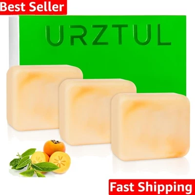Persimmon Soap for Old People Smell, 3 PCS Organic Deodorant Bath Bar Body Odor - Image 1 of 4