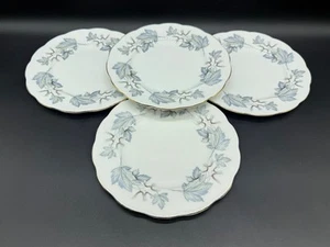 Royal Albert Silver Maple 7" Dessert Plates (Set of 4) Bone China England - Picture 1 of 5