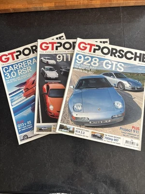 GT Purely Porsche Magazines x3 2007 - Issues 65-67 - 928 GTS, Carrera 3.0 RSR - Image 1 of 4