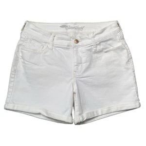 Old Navy weiße Jeansshorts Gr. 4 Sweetheart Denim 5" Schrittlänge Stretch Bündchen - Bild 1 von 7