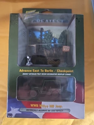 Greatest Generation WWII Willys MB Jeep Die Cast Replica with Display Stand $8Sh - Image 1 of 2