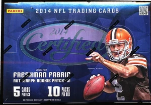 2014 PANINI CERTIFIED SEALED FOOTBALL HOBBY BOX 10 PACKS, 5 CARDS PER PACK - Picture 1 of 1