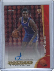 2024-25 Finest Justin Edwards Flashback rojo negro refractor geométrico automático #6/10 - Imagen 1 de 1
