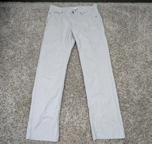Peter Millar Pants Men 32x32 Khaki Soft Touch Twill 5 Pocket Puma Cotton Stretch - Picture 1 of 9