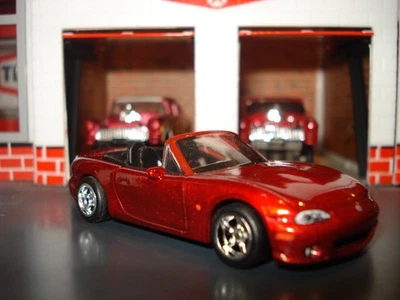 2004 MAZDA MIATA MX-5 LIMITED EDITION SPORTS CAR 1/64 HW CHROME WHEELS AND TIRES - Image 1 of 4