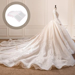  Abito da sposa borsa portaoggetti abito borsa copri abito lungo damigella d'onore abbigliamento borsa abito - Foto 1 di 12