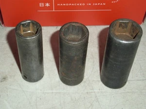 Snap-on 1/2 Drive SAE Deep Impact Sockets Lot of 3pieces - Picture 1 of 3