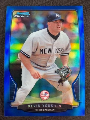 2013 Bowman Chrome Kevin Youkilis #48 Blue Refractor serial /250 - Image 1 of 2