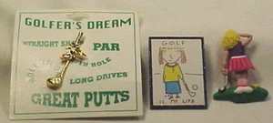 3 GOLF PINS for your FAVORITE GOLFING LADY SPORTSWOMAN - Picture 1 of 1